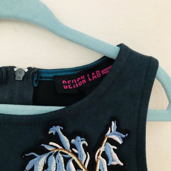 Design Lab Lord & Taylor Skater Dress Deep Green 7 - Picture 4 of 10